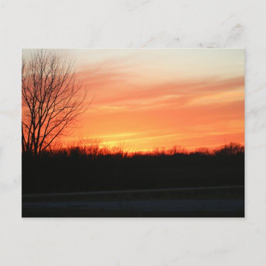 Sonnenuntergang Postkarte (Vorderseite)
