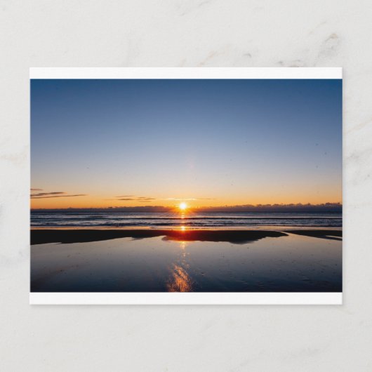 Sonnenuntergang Postkarte (Vorderseite)