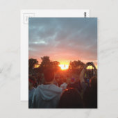 Sonnenuntergang Postkarte (Vorne/Hinten)