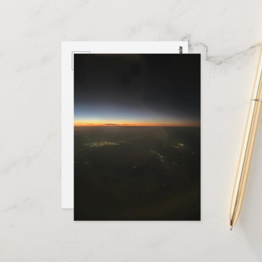 Sonnenuntergang Postkarte (Vorderseite/Rückseite Beispiel)