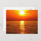 Sonnenuntergang Postkarte (Vorne/Hinten)