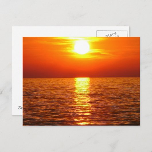 Sonnenuntergang Postkarte (Vorne/Hinten)