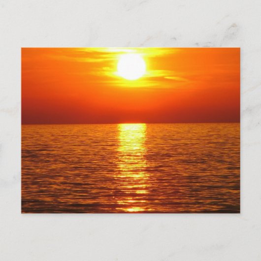 Sonnenuntergang Postkarte (Vorderseite)