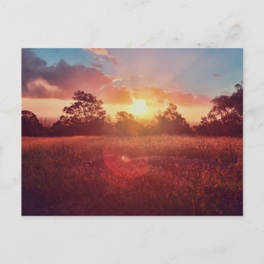 Sonnenuntergang Postkarte (Vorderseite)