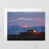 Sonnenuntergang Postkarte (Vorne/Hinten)