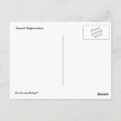 Sonnenuntergang Postkarte (Rückseite)