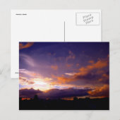 Sonnenuntergang Postkarte (Vorne/Hinten)