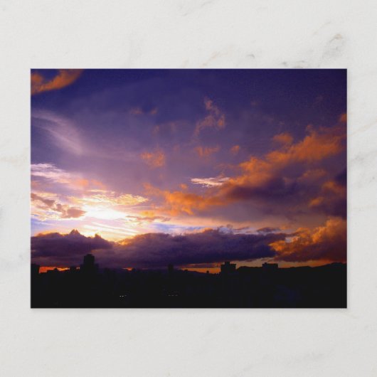 Sonnenuntergang Postkarte (Vorderseite)