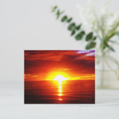 Sonnenuntergang Postkarte (Stehend Vorderseite)