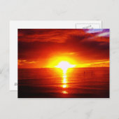 Sonnenuntergang Postkarte (Vorne/Hinten)