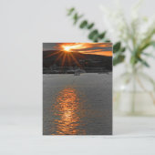 Sonnenuntergang Postkarte (Stehend Vorderseite)