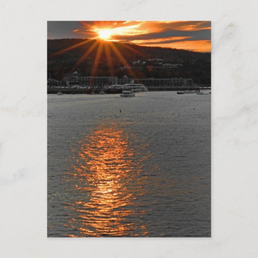 Sonnenuntergang Postkarte (Vorderseite)