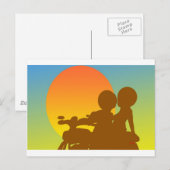 Sonnenuntergang Postkarte (Vorne/Hinten)