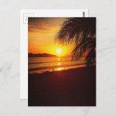 Sonnenuntergang Postkarte (Vorne/Hinten)