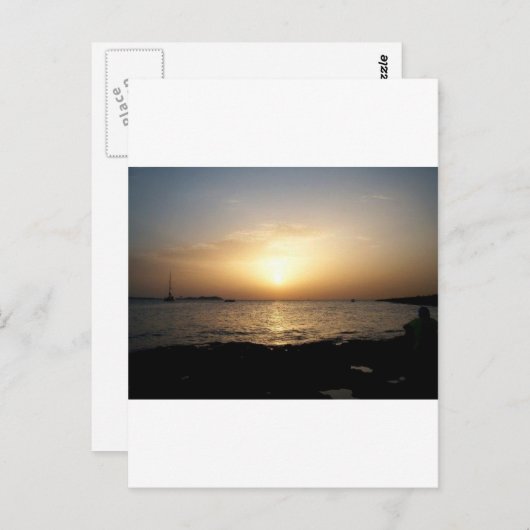 Sonnenuntergang Postkarte (Vorne/Hinten)