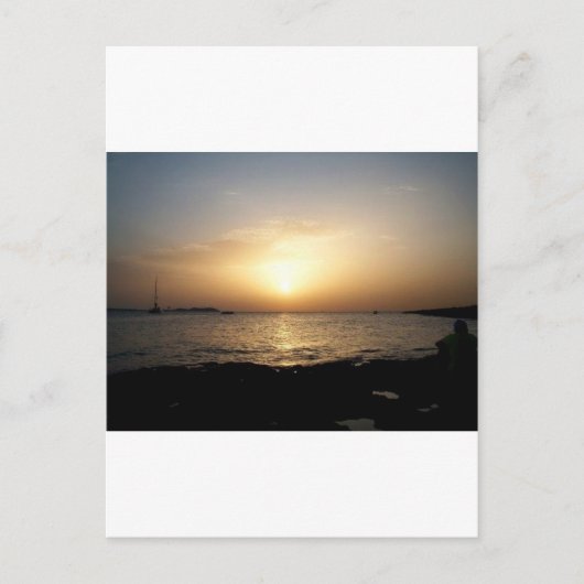 Sonnenuntergang Postkarte (Vorderseite)