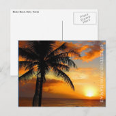 Sonnenuntergang Postkarte (Vorne/Hinten)