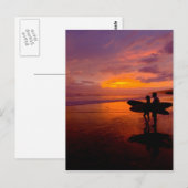 Sonnenuntergang Postkarte (Vorne/Hinten)