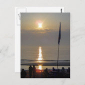 Sonnenuntergang Postkarte (Vorne/Hinten)
