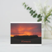 Sonnenuntergang Postkarte (Stehend Vorderseite)
