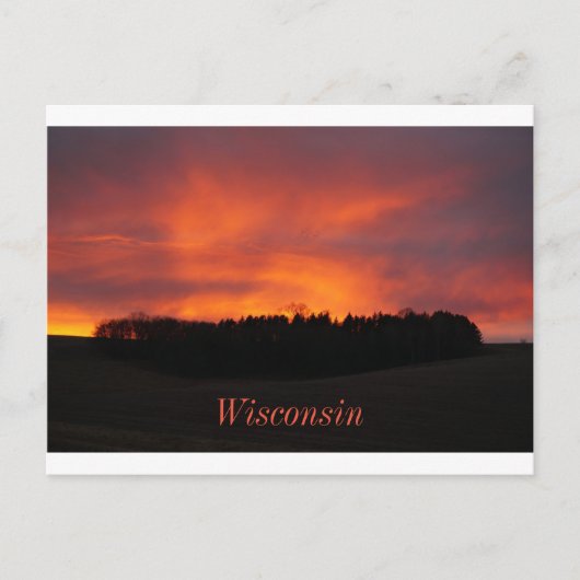 Sonnenuntergang Postkarte (Vorderseite)