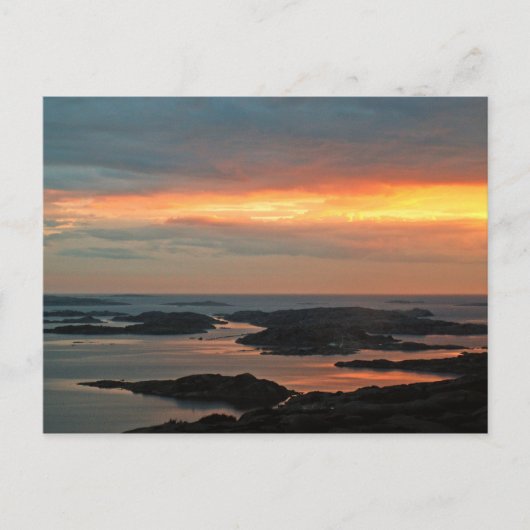 Sonnenuntergang Postkarte (Vorderseite)