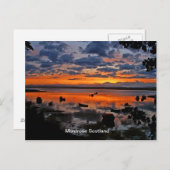 Sonnenuntergang Postkarte (Vorne/Hinten)