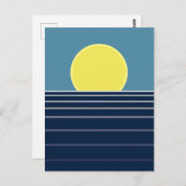 Sonnenuntergang Postkarte (Vorne/Hinten)