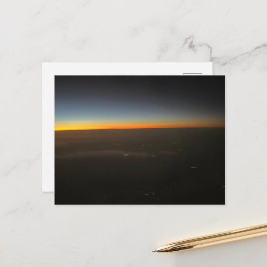 Sonnenuntergang Postkarte (Vorderseite/Rückseite Beispiel)