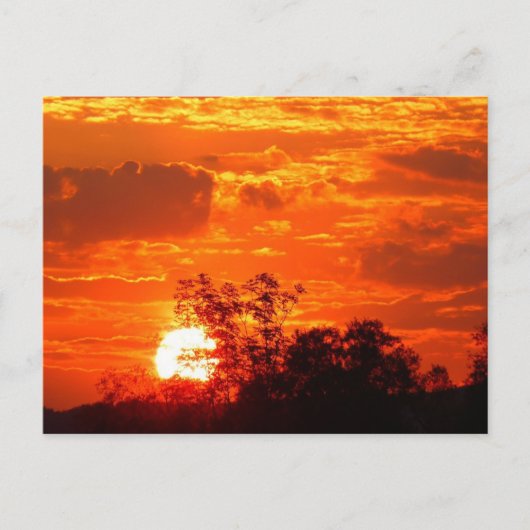 Sonnenuntergang Postkarte (Vorderseite)