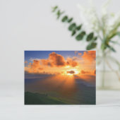 Sonnenuntergang Postkarte (Stehend Vorderseite)