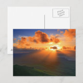 Sonnenuntergang Postkarte (Vorne/Hinten)