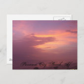 Sonnenuntergang Postkarte (Vorne/Hinten)