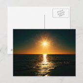 Sonnenuntergang Postkarte (Vorne/Hinten)