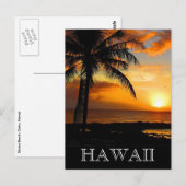 Sonnenuntergang Postkarte (Vorne/Hinten)