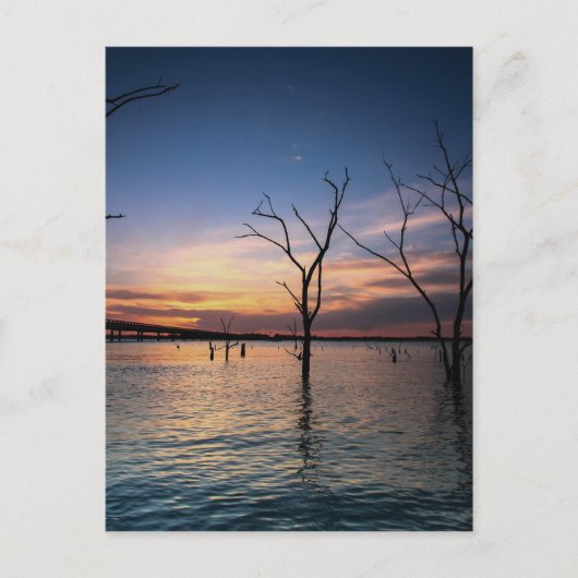 Sonnenuntergang Postkarte (Vorderseite)