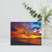 Sonnenuntergang Postkarte (Stehend Vorderseite)