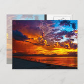 Sonnenuntergang Postkarte (Vorne/Hinten)