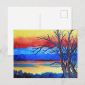 Sonnenuntergang Postkarte (Vorne/Hinten)