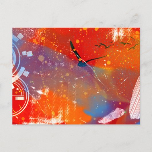 Sonnenuntergang Postkarte (Vorderseite)