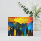 Sonnenuntergang Postkarte (Stehend Vorderseite)