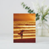 Sonnenuntergang Postkarte (Stehend Vorderseite)