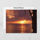 Sonnenuntergang Postkarte (Vorne/Hinten)