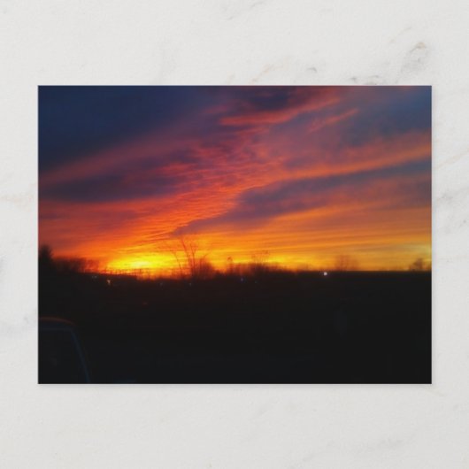 Sonnenuntergang Postkarte (Vorderseite)