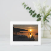 Sonnenuntergang Postkarte (Stehend Vorderseite)