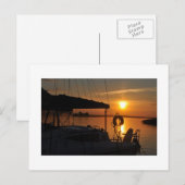 Sonnenuntergang Postkarte (Vorne/Hinten)