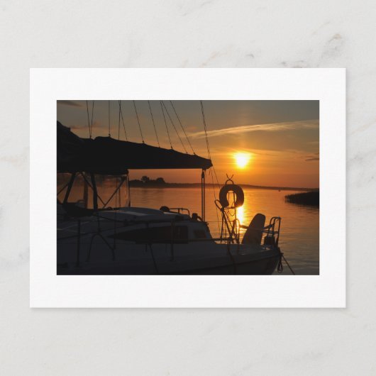 Sonnenuntergang Postkarte (Vorderseite)