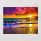 Sonnenuntergang-Postkarte Postkarte (Vorderseite)