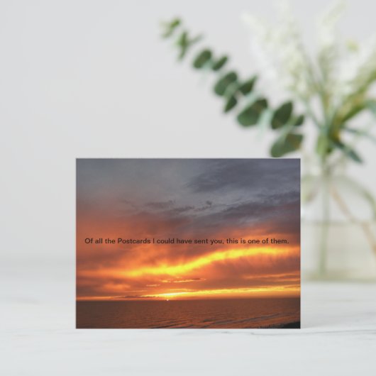Sonnenuntergang Postkarte, Postkreuz, Postkarten (Stehend Vorderseite)