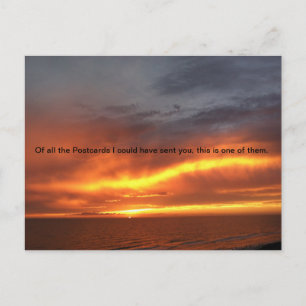Sonnenuntergang Postkarte, Postkreuz, Postkarten